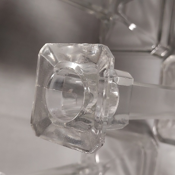 Glass Candle Holders Tall Square Bottom - Picture 3 of 8